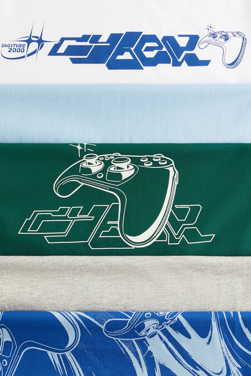 H&M 5-pack cotton T-shirts