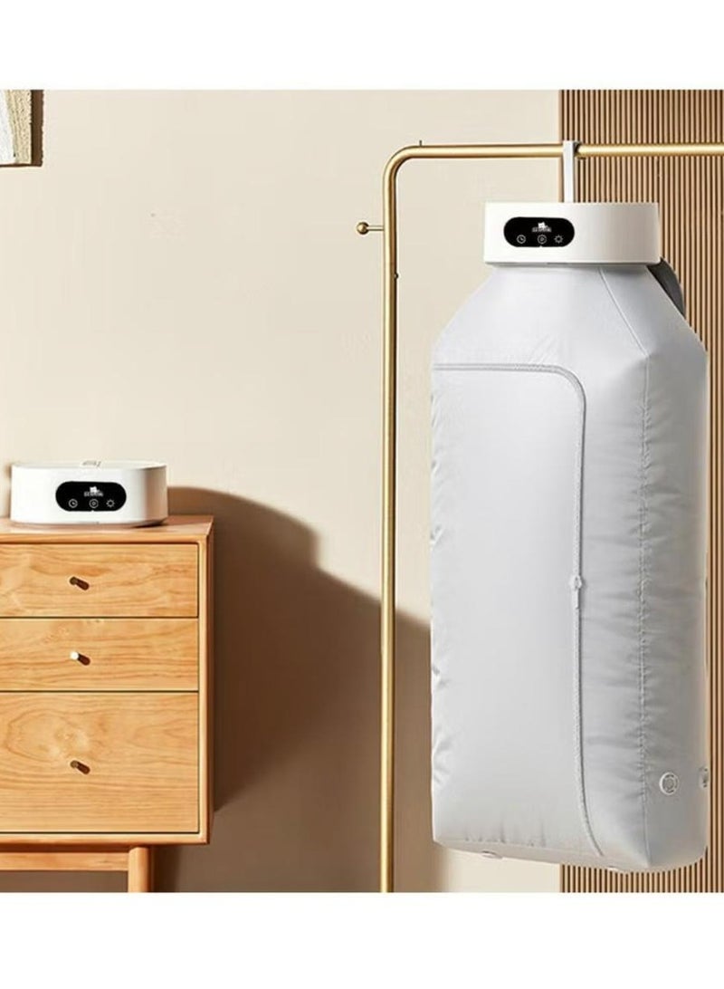 دينكس مجفف غسيل محمول، آلة تجفيف كهربائية متعددة الوظائف، مجفف ملابس صغير مع حقيبة مجفف، آلة تجفيف صغيرة قابلة للتعديل بسرعتين، مجفف صغير قابل للطي للملابس - Image 5