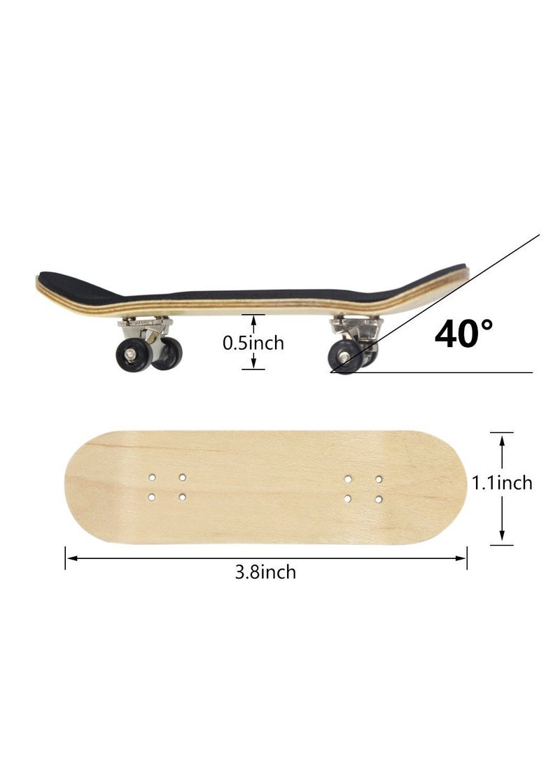 Finger Skateboard, Alloy Mini Skateboard Deck with Pro Fingerboard Tools and Anti-Slip Pu Pad, Pressure Gifts for Children Teens Adults (Red) - Image 4