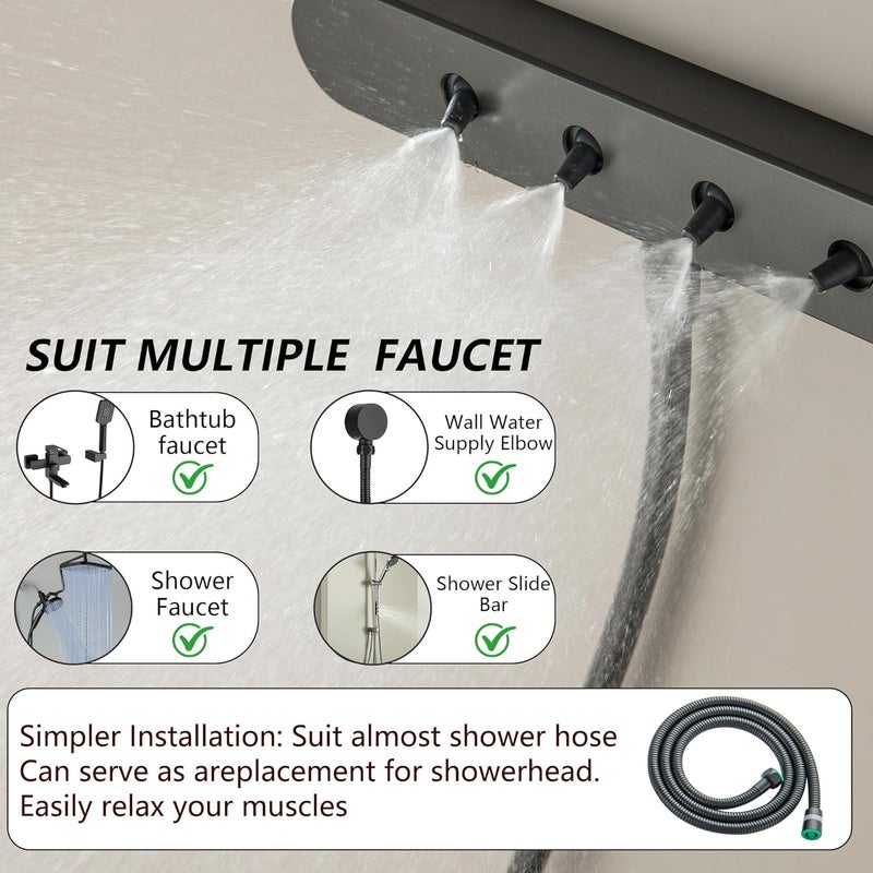 LIWEIKE High Pressure Shower Jets for Bathroom Upgrade Shower Body Sprayer Jets with 360° Rotable Sprayer Nozzles - Image 3