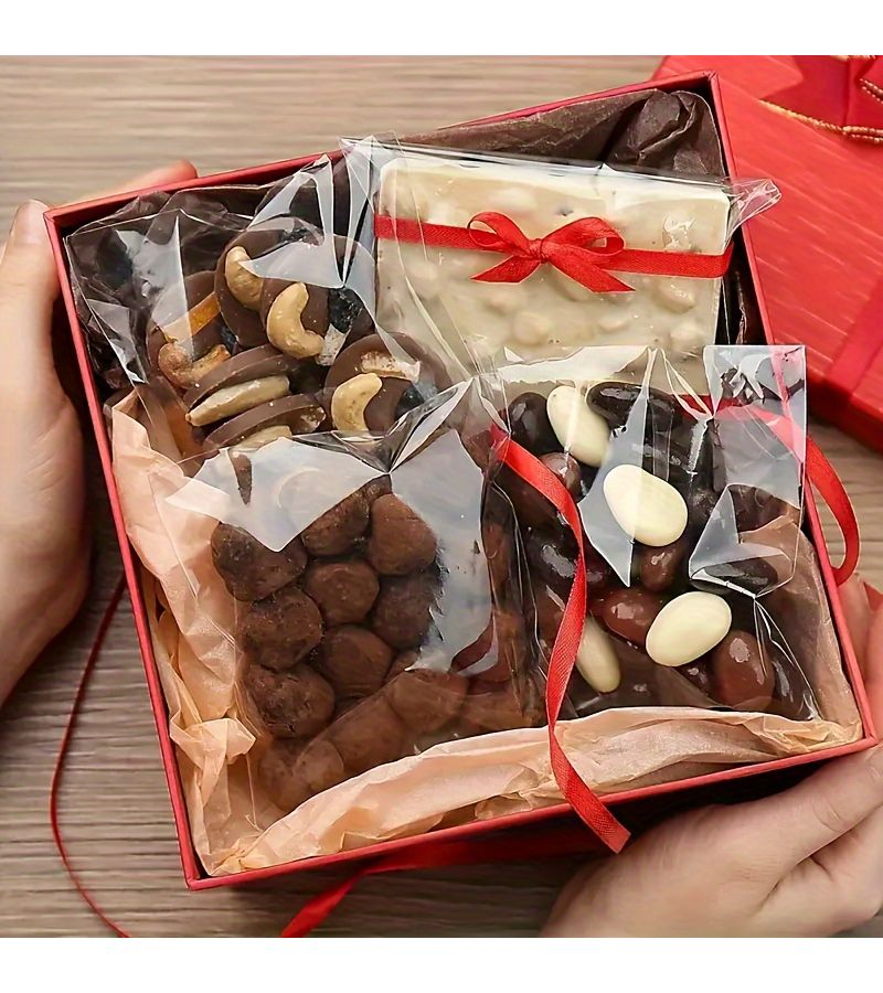 100 Pcs Medium 12x12 High Quality Transparent Self Sealing Cookie And Bread Packaging Bags Disposable Self Adhesive For Snacks Cakes Eggs And Bakery Products Easy Use For Home Baker - Image 2