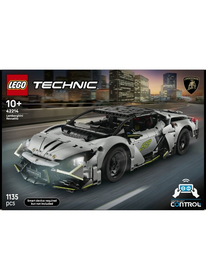 LEGO Technic Lamborghini Revuelto Super Sports Car Toy 42214 (Age 10+, 1135 Pieces) - Image 2