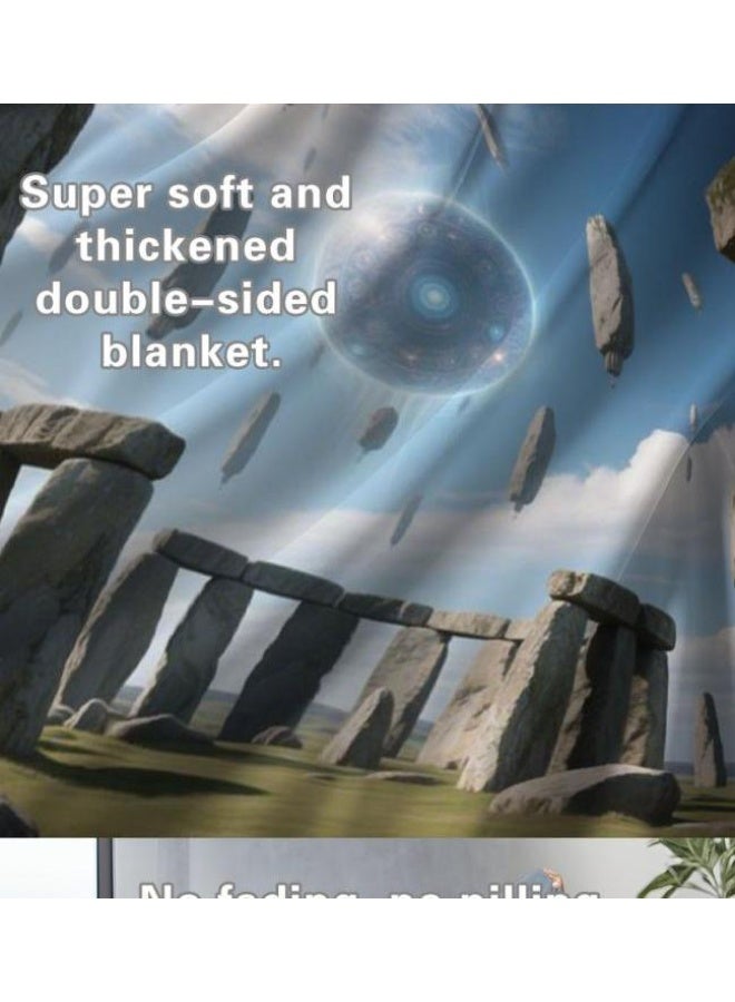 عام بطانية رقيقة من الفانيلا (حرارة ومريحة، ومناسبة للنوم واستخدام اللعبة والغبار والرمل) 150 سم * 200 سم - 78 - Image 5