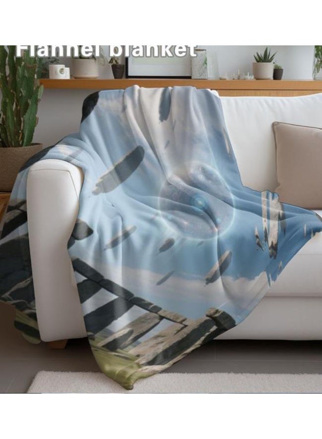 عام بطانية رقيقة من الفانيلا (حرارة ومريحة، ومناسبة للنوم واستخدام اللعبة والغبار والرمل) 150 سم * 200 سم - 78 - Image 4