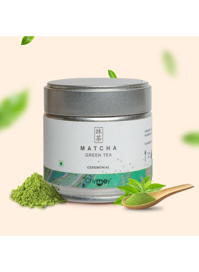 Chymey Japanese Matcha Green Tea Powder | 100% Pure & Authentic (Ceremonial Grade), 30 grams - Image 1
