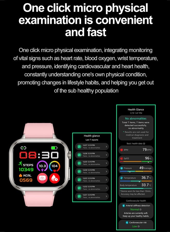 RollsTimi  Men's/Women's Universal Bluetooth Smartwatch, 1.91-Inch Horizontal Full-Touch HD Screen, Support Voice Assistant, Answer/Make Calls, Exercise Sleep Monitoring, Multiple Exercise Modes, Customize The Dial Wallpaper, RT TK17 - Image 3