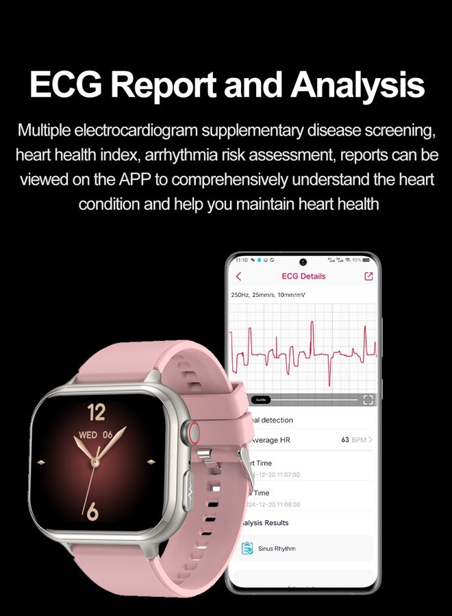 RollsTimi  Men's/Women's Universal Bluetooth Smartwatch, 1.91-Inch Horizontal Full-Touch HD Screen, Support Voice Assistant, Answer/Make Calls, Exercise Sleep Monitoring, Multiple Exercise Modes, Customize The Dial Wallpaper, RT TK17 - Image 5