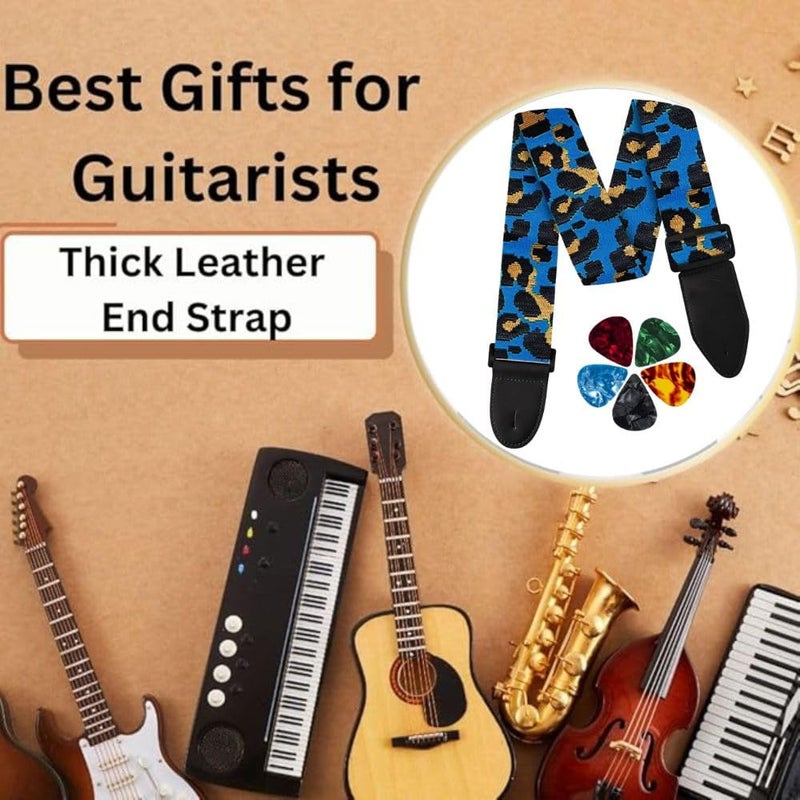 Mocking Bird Guitar Strap for Acoustic Adjustable Buckle Electric Guitar Strap Polyester Guitar Belt For Acoustic/Bass/Electric Guitar - Image 2