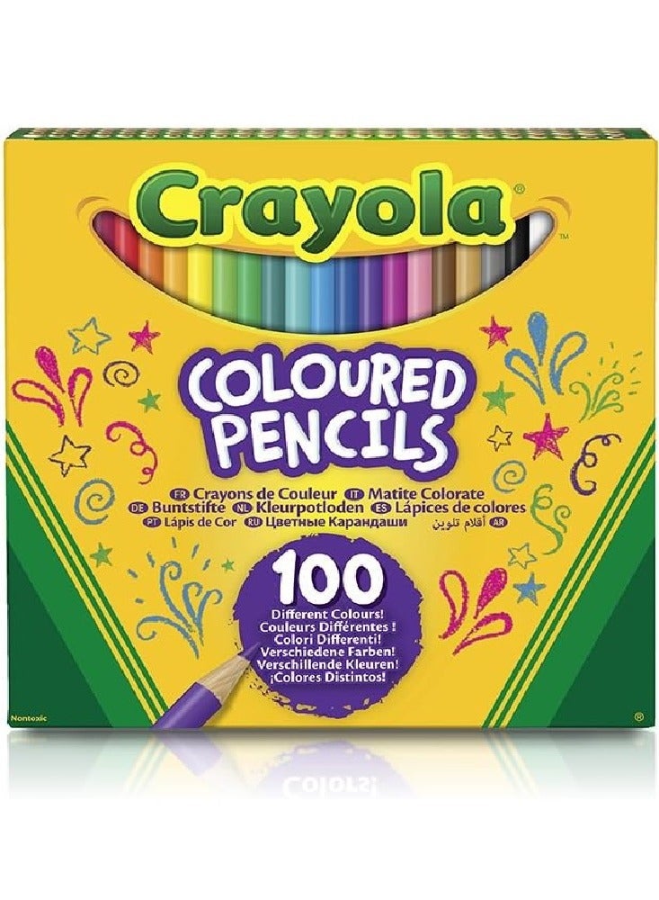 كرايولا أقلام تلوين كرايولا ١٠٠ قلم، ١٠٠ لون مختلف - Image 1