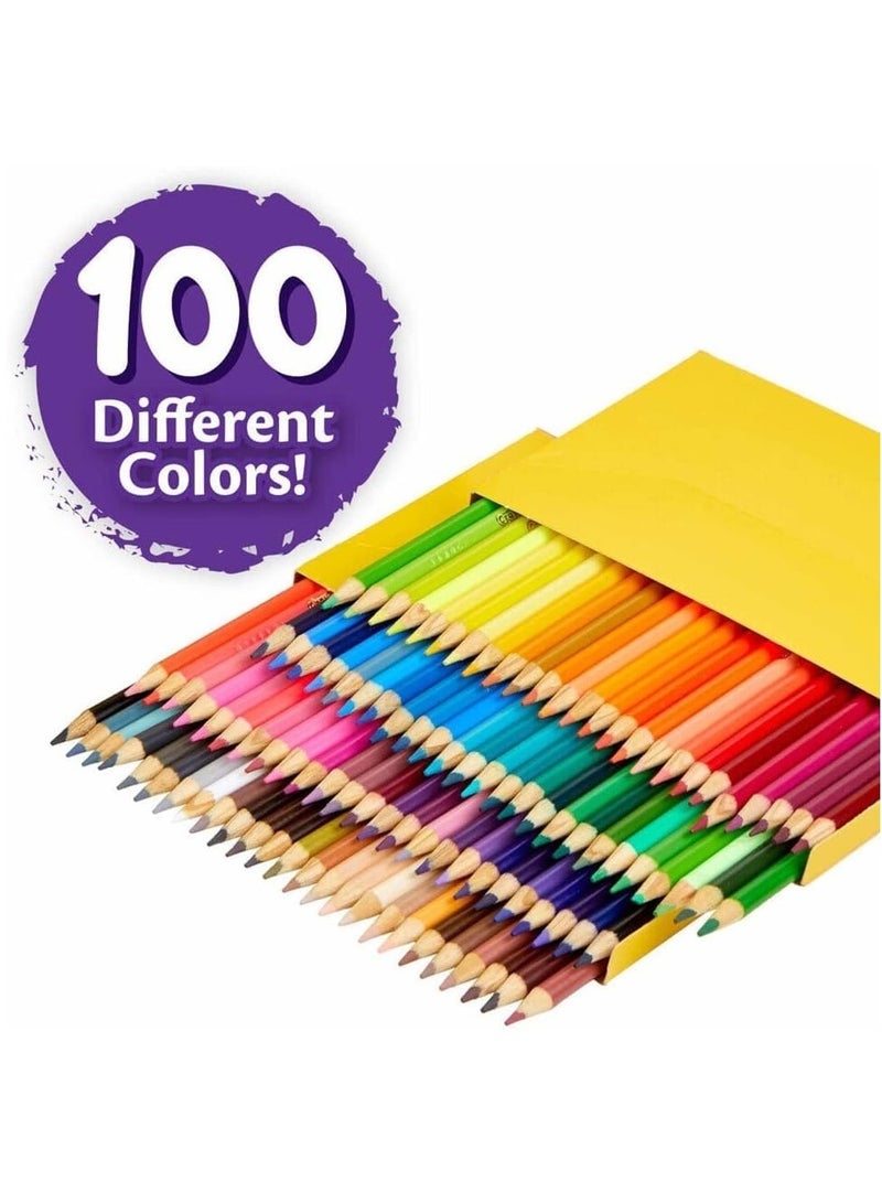 كرايولا أقلام تلوين كرايولا ١٠٠ قلم، ١٠٠ لون مختلف - Image 2