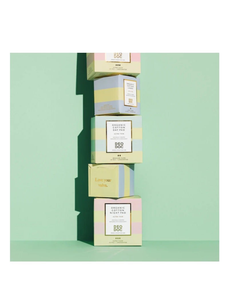 DeoDoc Organic Cotton Day Pads 12 pcs - Image 3