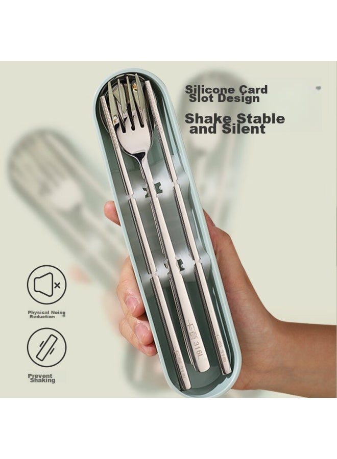 GRASEY Guangyi 316 Stainless Steel Chopsticks And Spoon Cutlery Set For One Person With Portable Storage Box Gy8903 - Image 4