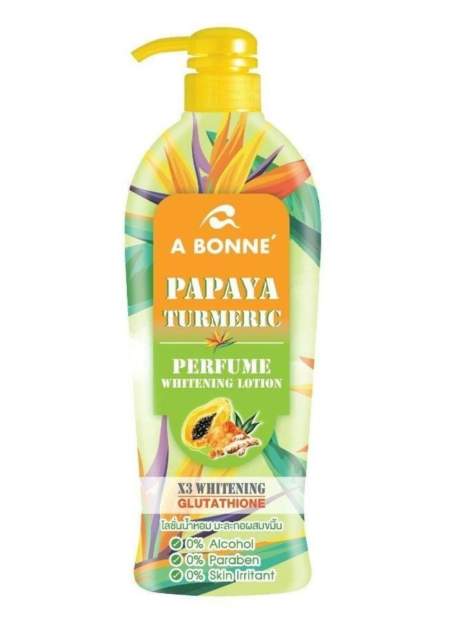 A Bonne Perfume Whitening Lotion Papaya Turmeric Whitening Arbutin 500ml