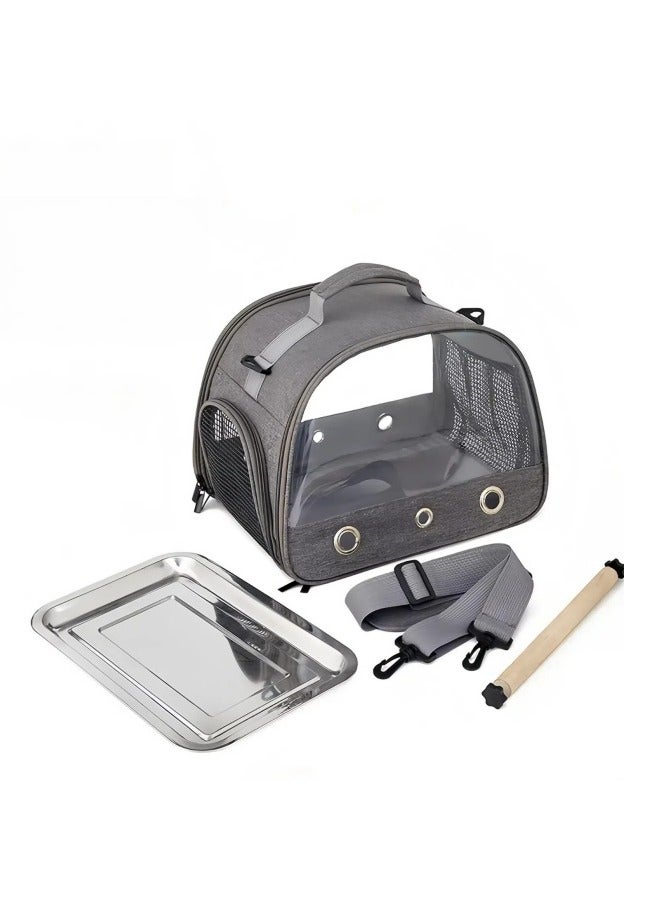 general Portable bird bag out foldable bird cage Oxford cloth bird bag parrot pigeon small pet out bag - Image 5