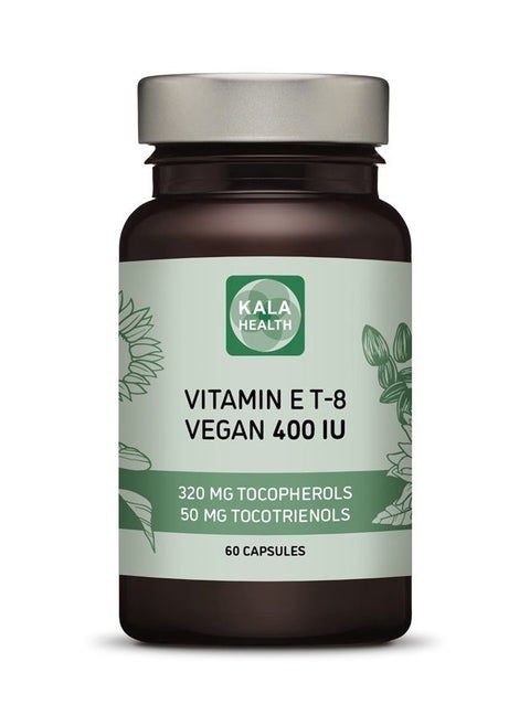 Vitamin E - All 8 Tocopherols + Tocotrienols 400 IU Vegan - Alpha Tocopherol/Tocotrienol + Beta Tocopherol/Tocotrienol + Gamma Tocopherol/Tocotrienol + Delta Tocopherol/Tocotrienol