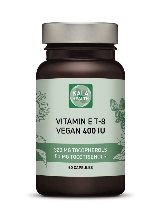 Kala Health - Vitamin E - All 8 Tocopherols + Tocotrienols 400 IU Vegan - Alpha Tocopherol/Tocotrienol + Beta Tocopherol/Tocotrienol + Gamma Tocopherol/Tocotrienol + Delta Tocopherol/Tocotrienol - Image 1