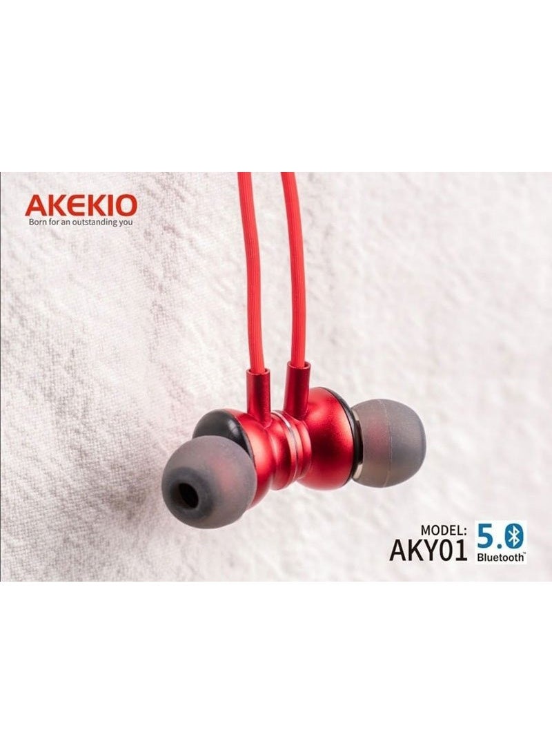 أكيكيو سماعه بلوتوث AKEKIO بها مايك للرد على المكالمات – موديل AKY01 - Image 2