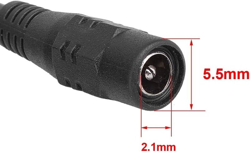 klarako DC Power Cable Connectors, for CCTV Security Surveillance Camera Power System and Led Strips Lighting Connection(5.5x2.1mm) 1 Female to 8 Male Splitter Adatper Cable - Image 5