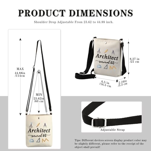 GJTIM Architecture Gifts Architecture Student Gift Architect Survival Kit Zipper Pouch Makeup Bag for Architects (Survival Architect CB) - Image 2