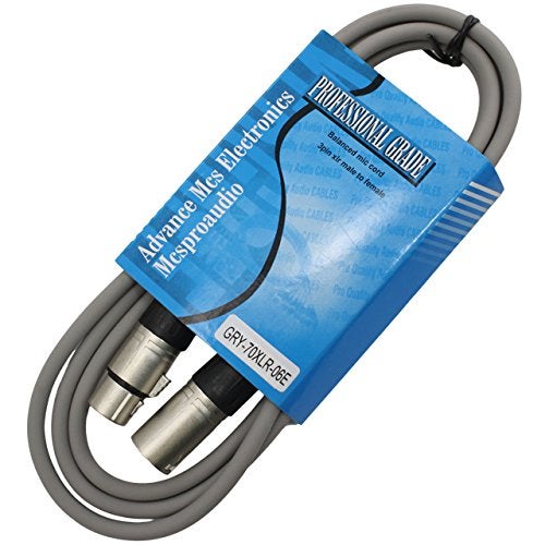 MCSPROAUDIO 15 Foot Male to Female XLR Microphone Cable (Gray) - Image 5