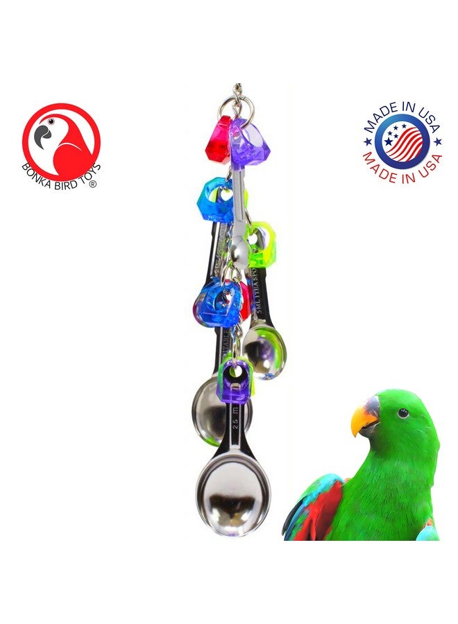 Bonka Bird Toys Bonka Bird Toys 1969 Spoon Delight Medium Large Parrot Bird Toy African Grey Parrot Amazon Conure and Similar Birds - Image 2