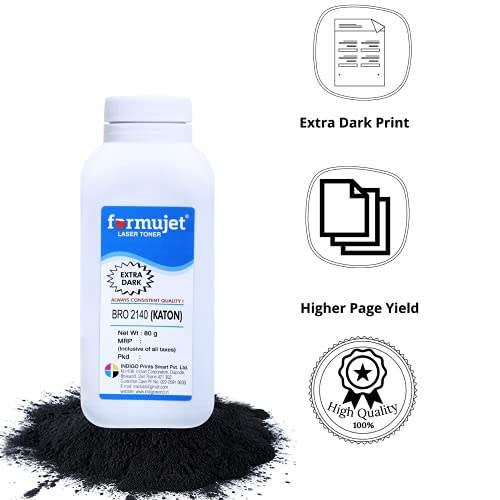 Formujet Bro KATON Toner Powder 80g X 2 Bottles for Use in Printer Brother HL-2140, 2150N, 2170W, DCP-7030, 7040, MFC-7320, 7340, 7440, 7450, 7840N, Ricoh SP1200S, 1200SU, 1200SF, 1210 - Image 4