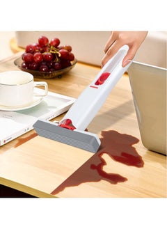 ECVV ECVV Portable Mini Cleaning Mop, Self-Squeeze Short Mop Wet and Dry Use Cleaning System, Mini Mop for Bathroom, Kitchen, Desktop, Glass, Living Room, Car  - Image 2
