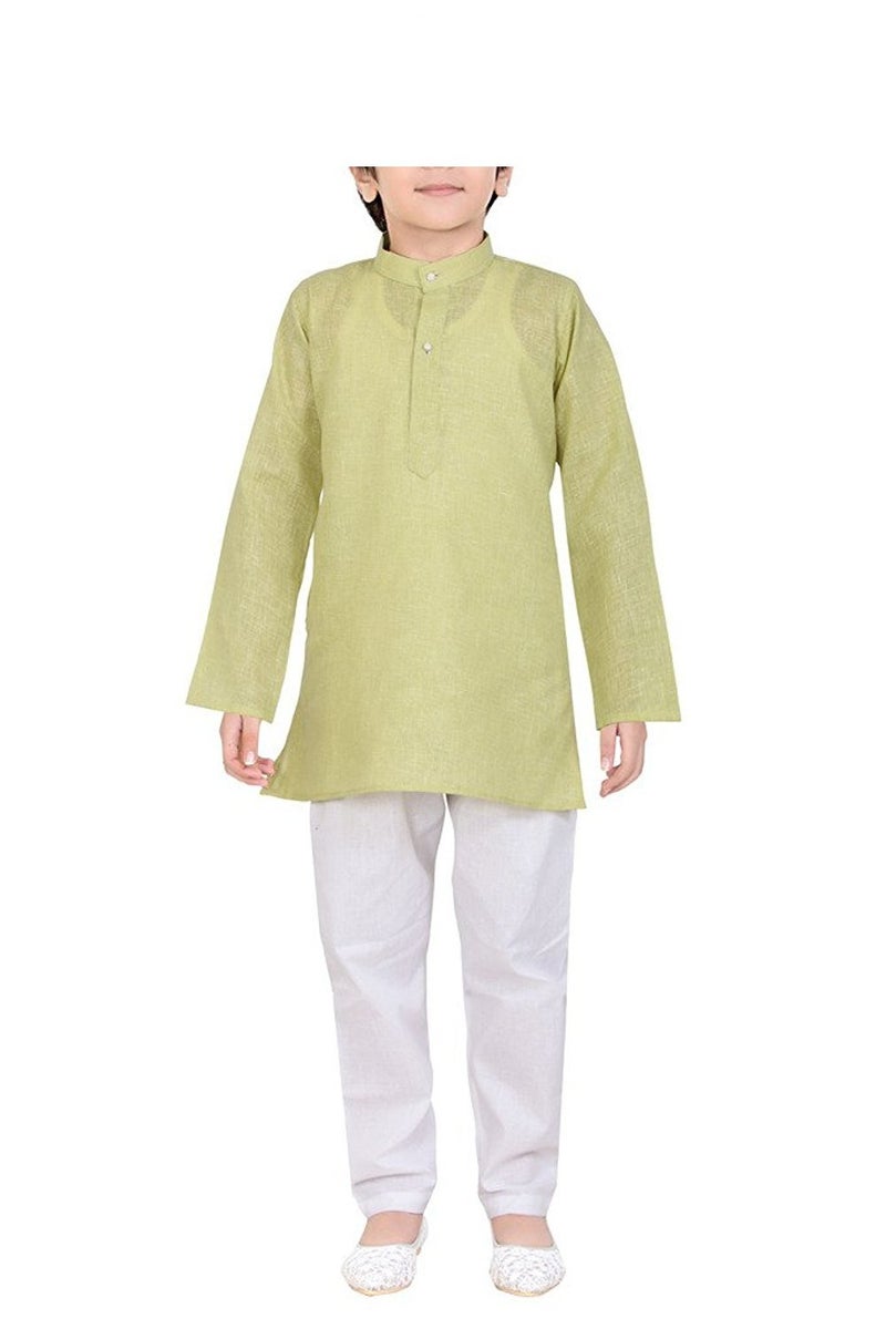 Royal Kurta 100% Cotton Kurta Pyjama Set For Kids - Image 1