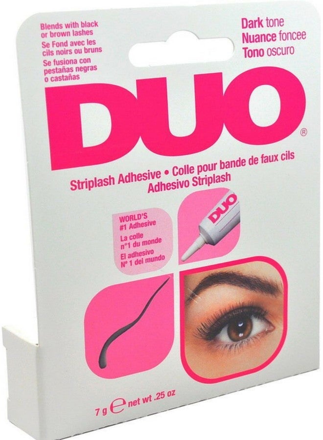 Duo Water Proof Eyelash Adhesive, Dark Tone 1/4 oz (Pack of 8)