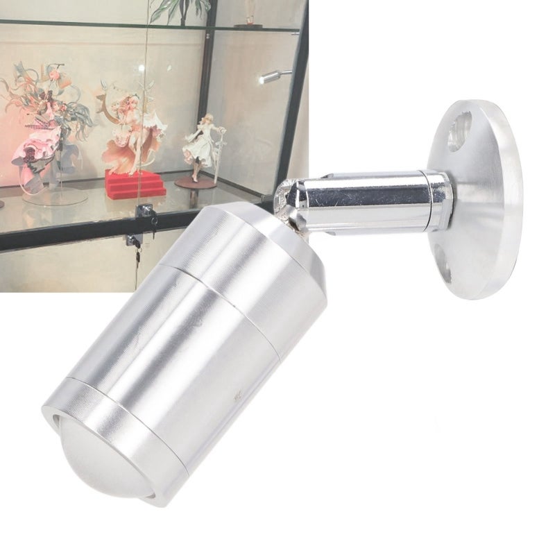 Display Cabinet Spotlight: Warm White Light 3000K, Soft Light, Aluminum Body, Adjustable Angle - Compact Mini LED Showcase Light for Jewelry Cabinets, Showcases, Collection Shelves - Image 2