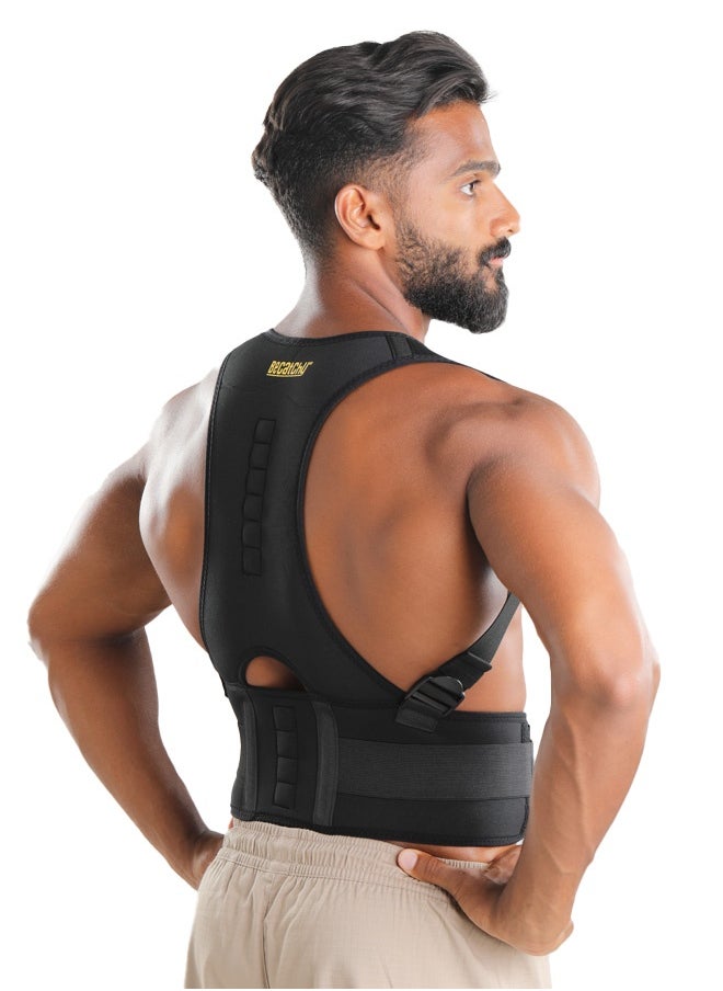 Becatchy The Original Becatchy Magnetic Back corset for posture correction Adjustable back and shoulder brace  - Image 1