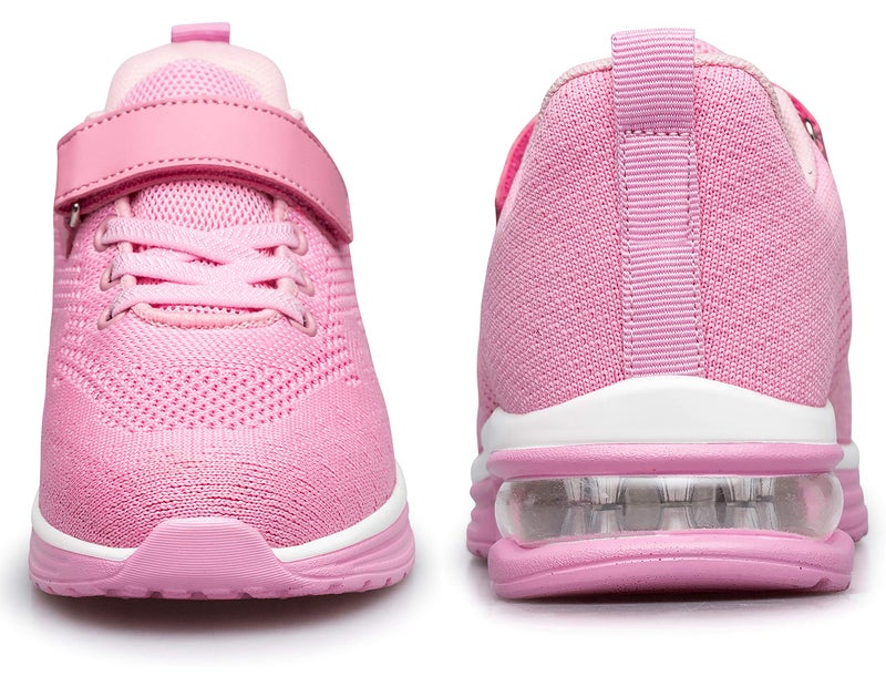 Anlarach Kids Toddler Shoes Boys Girls Athletic Running Shoes Air Cushion Sneakers for Toddler 7 Pink - Image 2