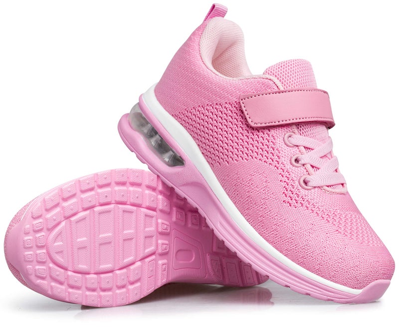 Anlarach Kids Toddler Shoes Boys Girls Athletic Running Shoes Air Cushion Sneakers for Toddler 7 Pink - Image 5