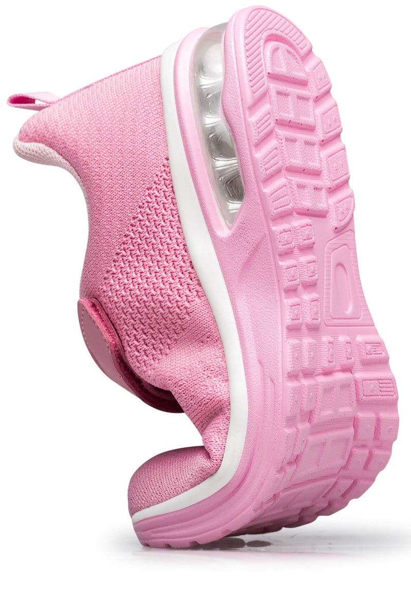Anlarach Kids Toddler Shoes Boys Girls Athletic Running Shoes Air Cushion Sneakers for Toddler 7 Pink - Image 3