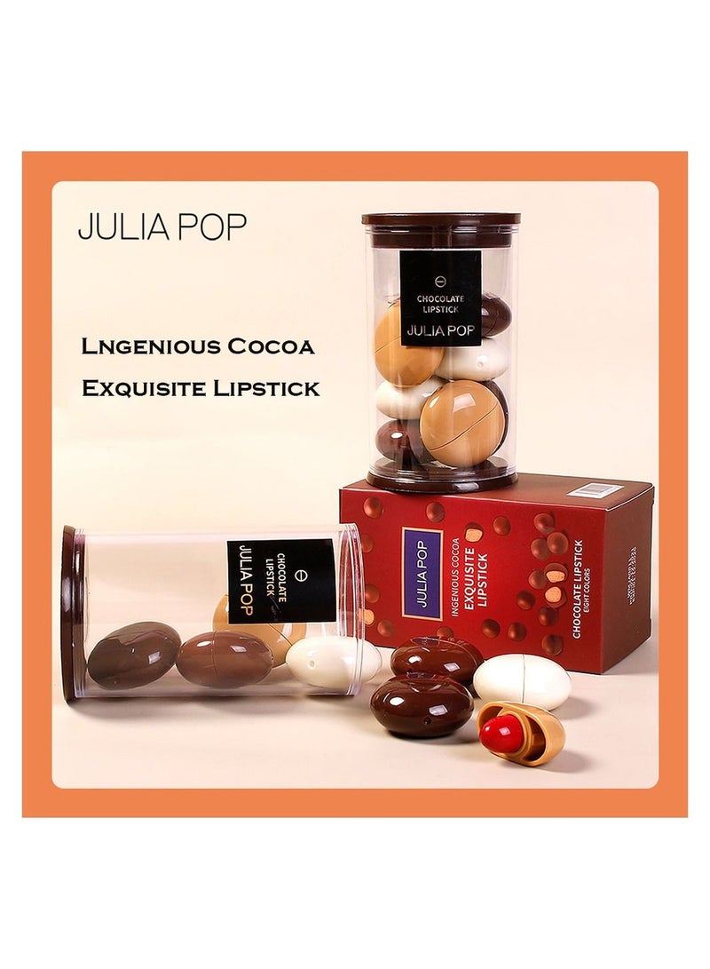 JULIA POP 8 Piece Ingenious Cocoa Explosive Lipstick - Image 4
