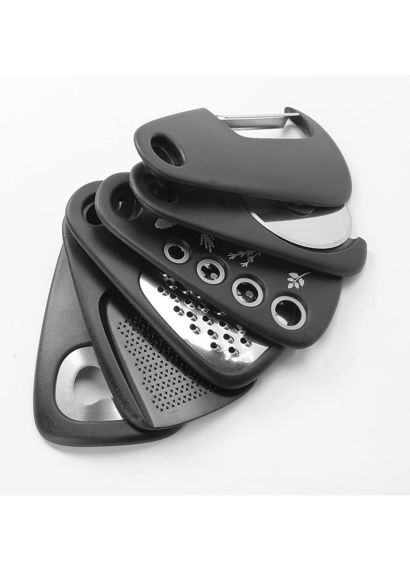 ARNOTEC - 6 Pieces Kitchen Gadgets Set,Space Saving Cooking Tools,Camper Gifts,Kitchen AccessoriesRV Gifts,Cheese Grater,Bottle Opener, Fruit/Vegetable Peeler, Pizza Cutter, Garlic/Ginger G rinder - Image 1