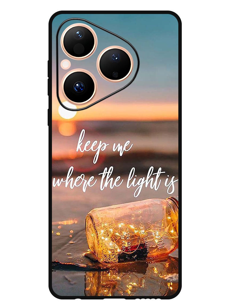 Theodor Case Compatible with Huawei Pura 80 6.6 Inch Protection Shockproof Bumper Cover Keep Me Where The Light - Image 1