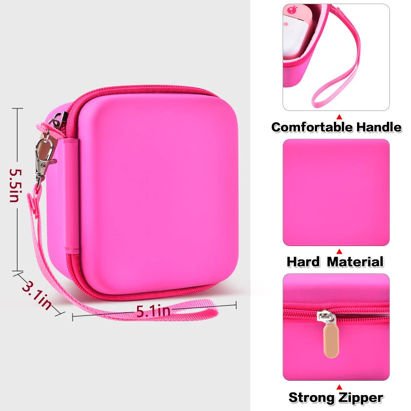 PAIYULE Kids Instant Print Camera Case Compatible with ESOXOFFORE for Dylanto for DUDUDRAGON for GKTZ for ETIKEZ for Dafotil for Careenoah Digital Video Prints Paper Bag (Box Only) Rose Red - Image 3