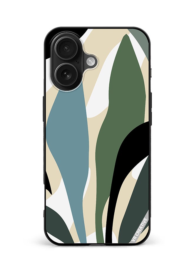 Protective Case Cover For Apple iPhone 16 Plus Leaf Tropical Design Multicolour