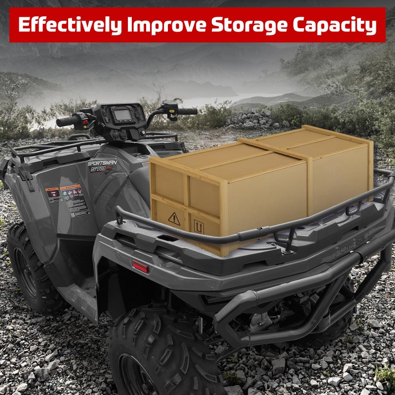 XUTVOTOR Rear Rack Extender for Polaris Sportsman 570 450 2021-2025, Steel Rear Luggage Racks Rear Cargo Rack for Polaris Sportsman 570 450 H.O. 2021-2025 Accessories (Replace #2884841) - Image 3