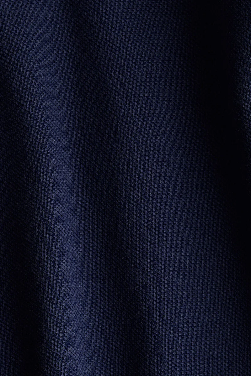 اتش اند ام تي-شيرت بولو قطني بأكمام طويلة