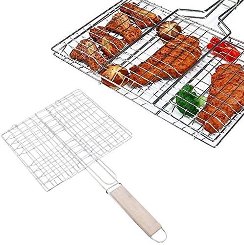 REPLEX BBQ Grill BasketPortable Fish Grilling Basket for Outdoor GrillRustproof 304 Stainless Steel Grill AccessoriesGrill Accessories for Vegetable Meat Shrimp Fish - Image 5