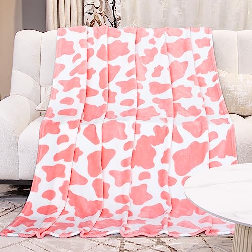 GEULAY Queen Blanket for Bed, Extra Large Full Size Pink Fleece Throw Blanket for Bedroom Living Room, Pink Gifts for Women, Couples, Colleage Girls 90" x 90" - Image 4