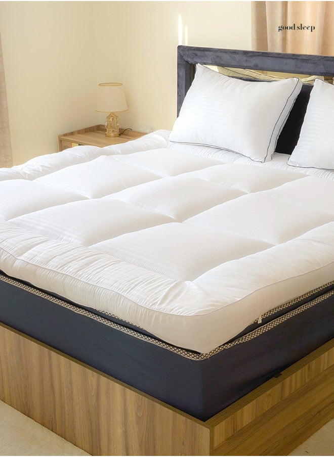 Good Sleep Plush Mattress Topper Cloud-Like Comfort, Spine Alignment & Breathable Luxury | 4 Corner Secure Fit  - Image 1
