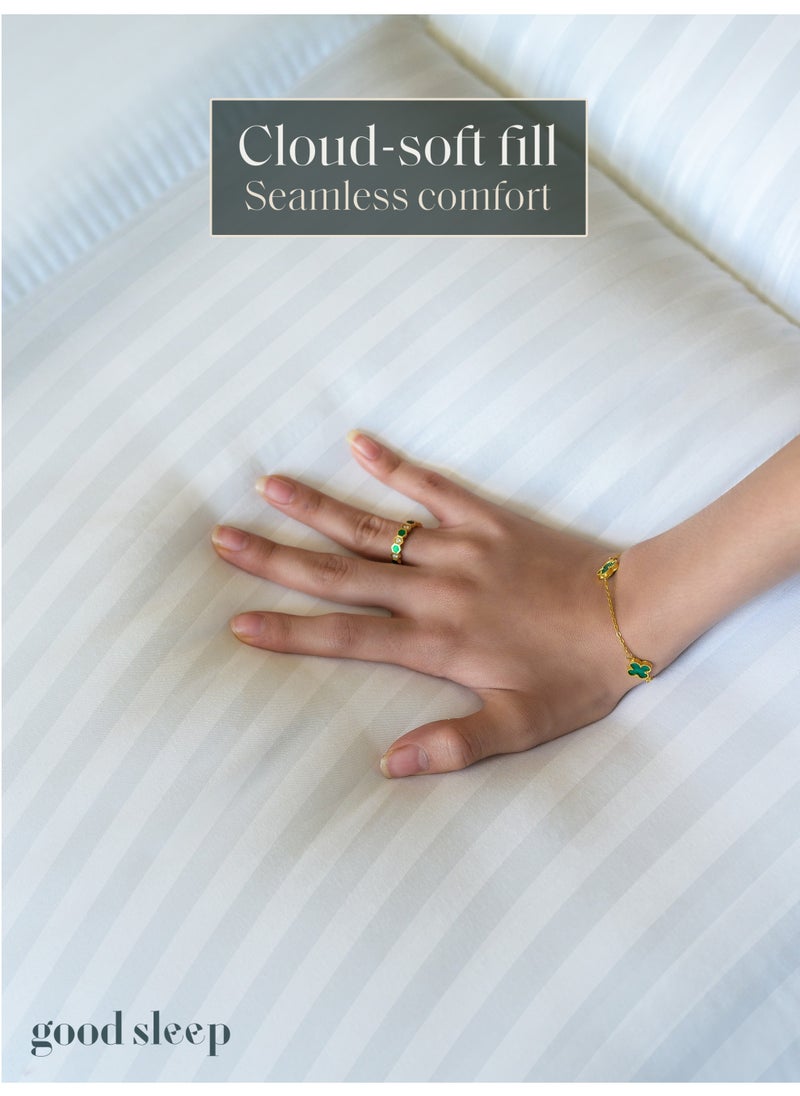Good Sleep - Select Size Quilted And Elastic Fitted Mattress Topper & Protector | 4 Corner Secure Fit - Image 1