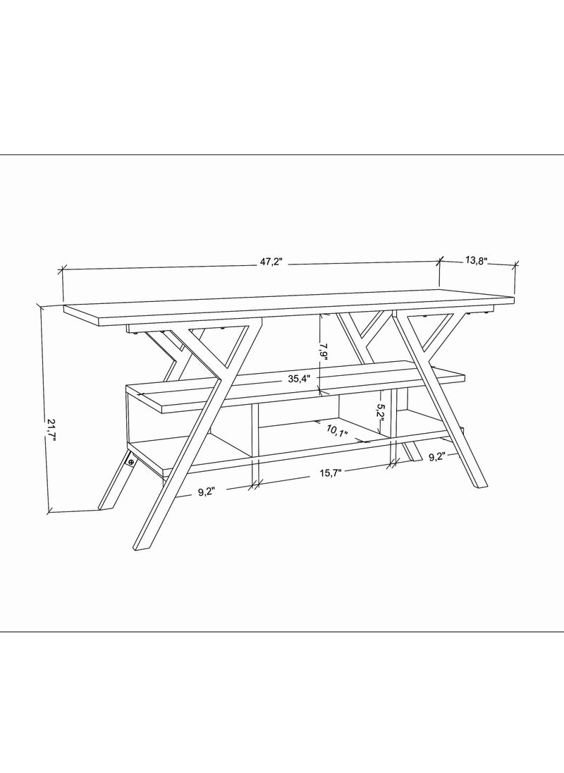 Decorotika - Minerva 120 cm TV Unit for TVs up to 55" - Image 1
