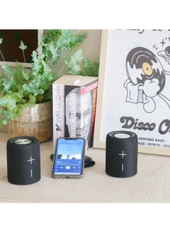 Steepletone SPLIT Bluetooth Speaker Transforms 1 into 2 Speakers Portable Rechargeable IPX5 TWS Stereo (Black)  - Image 5