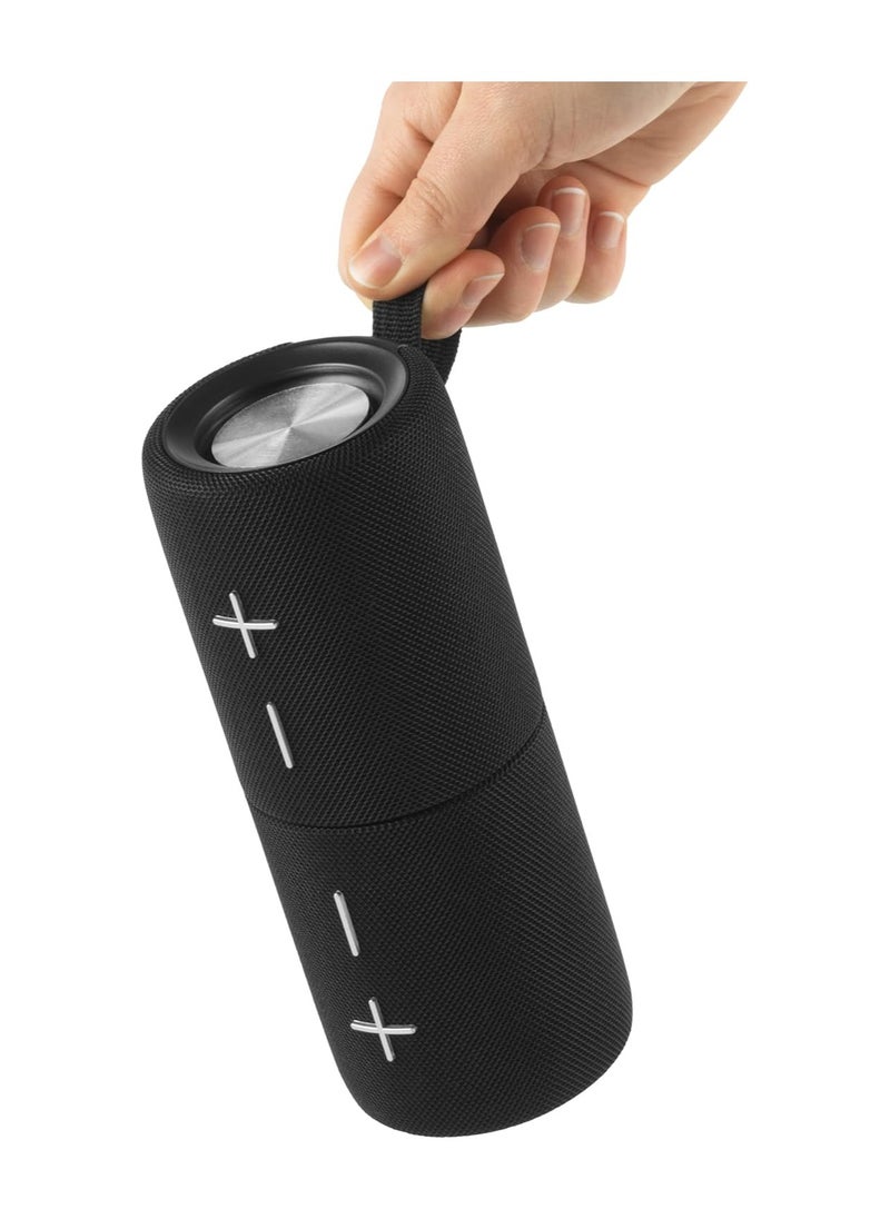Steepletone - SPLIT Bluetooth Speaker Transforms 1 into 2 Speakers Portable Rechargeable IPX5 TWS Stereo (Black) - Image 1