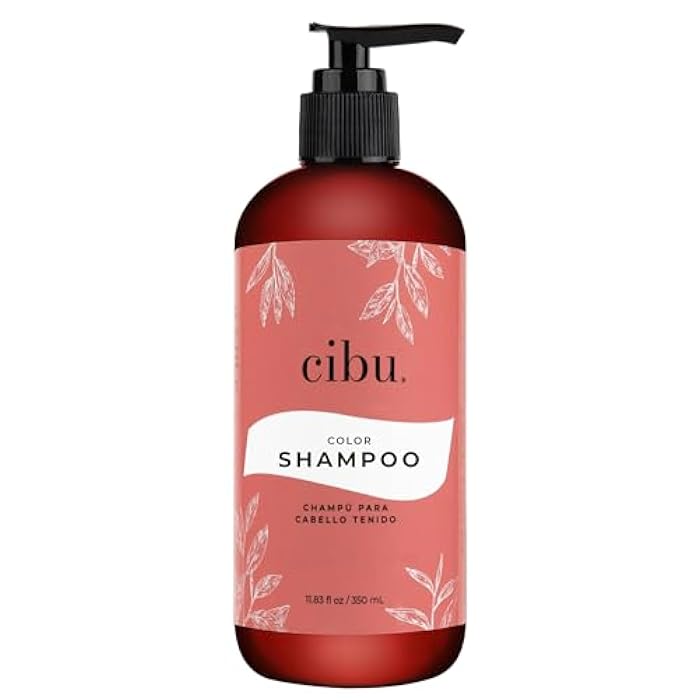 CIBU Color Shampoo 30011 for Dry, Color-Treated Hair - Gently Cleanses, Hydrates and Strengthens - Revitalize Hair and Scalp - Refreshing Scent - 11.83oz - Image 1