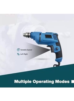Mass Pro Mass Pro 600W Power Drill Machine with Gloves 5Pcs Wood Drill Bits for Making Holes in Wood With Reverse Rotation Variable Speed Impact Driver 10 mm Chuck Size 600 W  - Image 2
